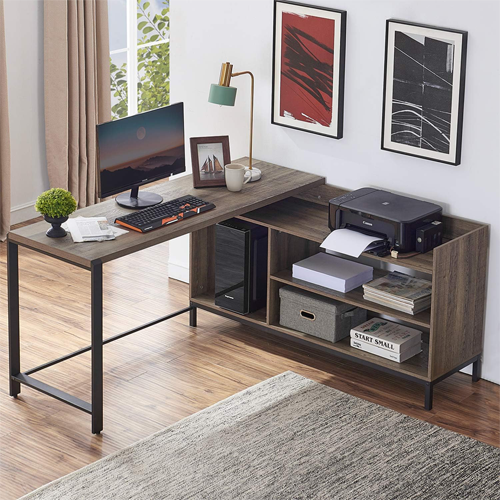 Rustic l Shaped Desk