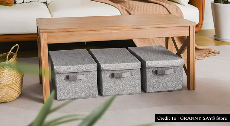 decorative storage bins with lids
