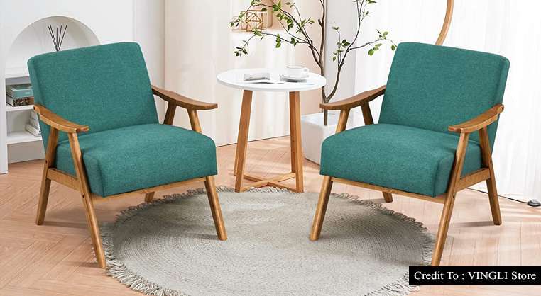 beige accent chair set of 2