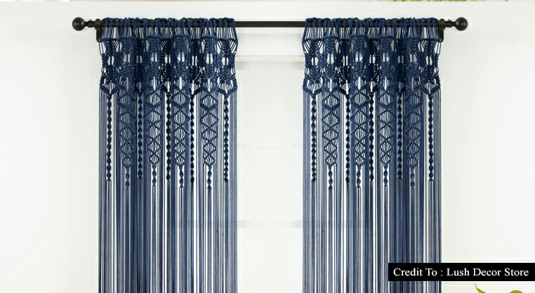 boho macrame curtains