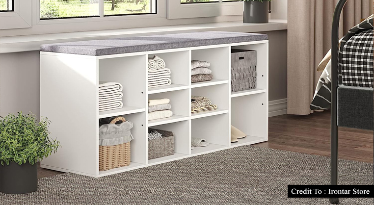 cubby storage bench