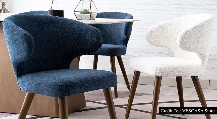 Curved dining chairs