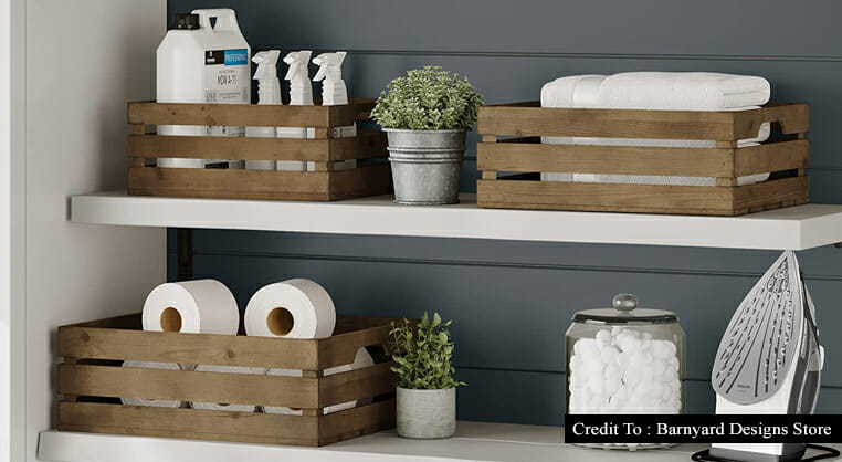 decorative wooden crates
