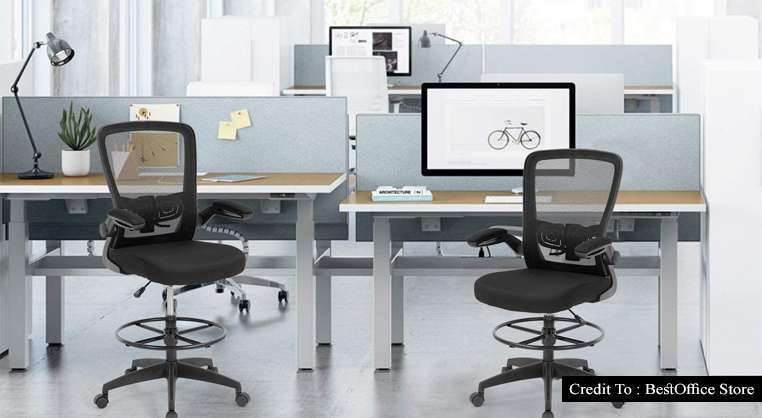 Drafting Chair With Arms