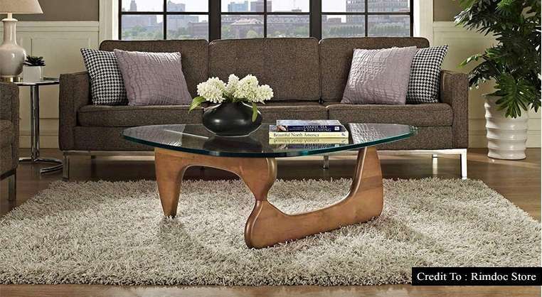 Glass Table With Wood Base