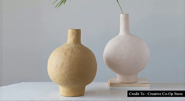 paper mache vase