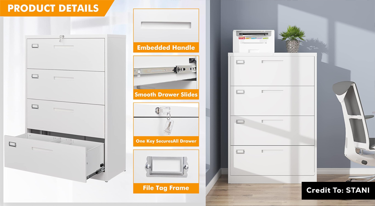 4 drawer file cabinets